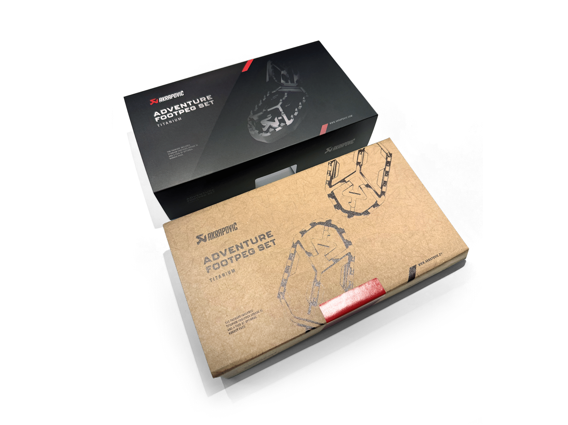 Akrapovič Titanium Adventure Footpeg Set (R1100/R1150/R1200/R1250/1300GS and GSA, R12 G/S)