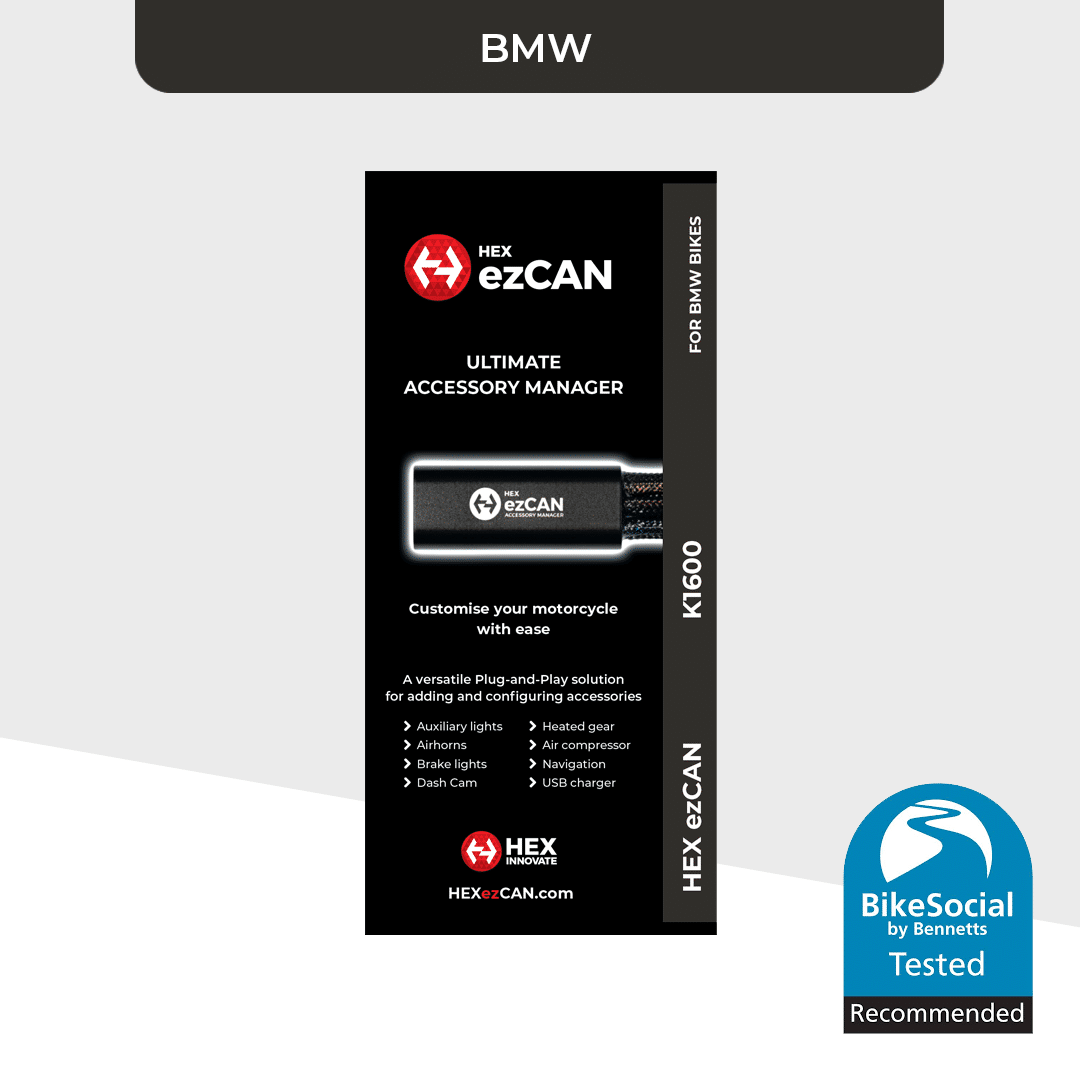 HEX ezCAN K1600 for BMW Bikes (S1000XR, K8X F750GS, F800GS, F850GS/GSA, F900GS/GSA and others)