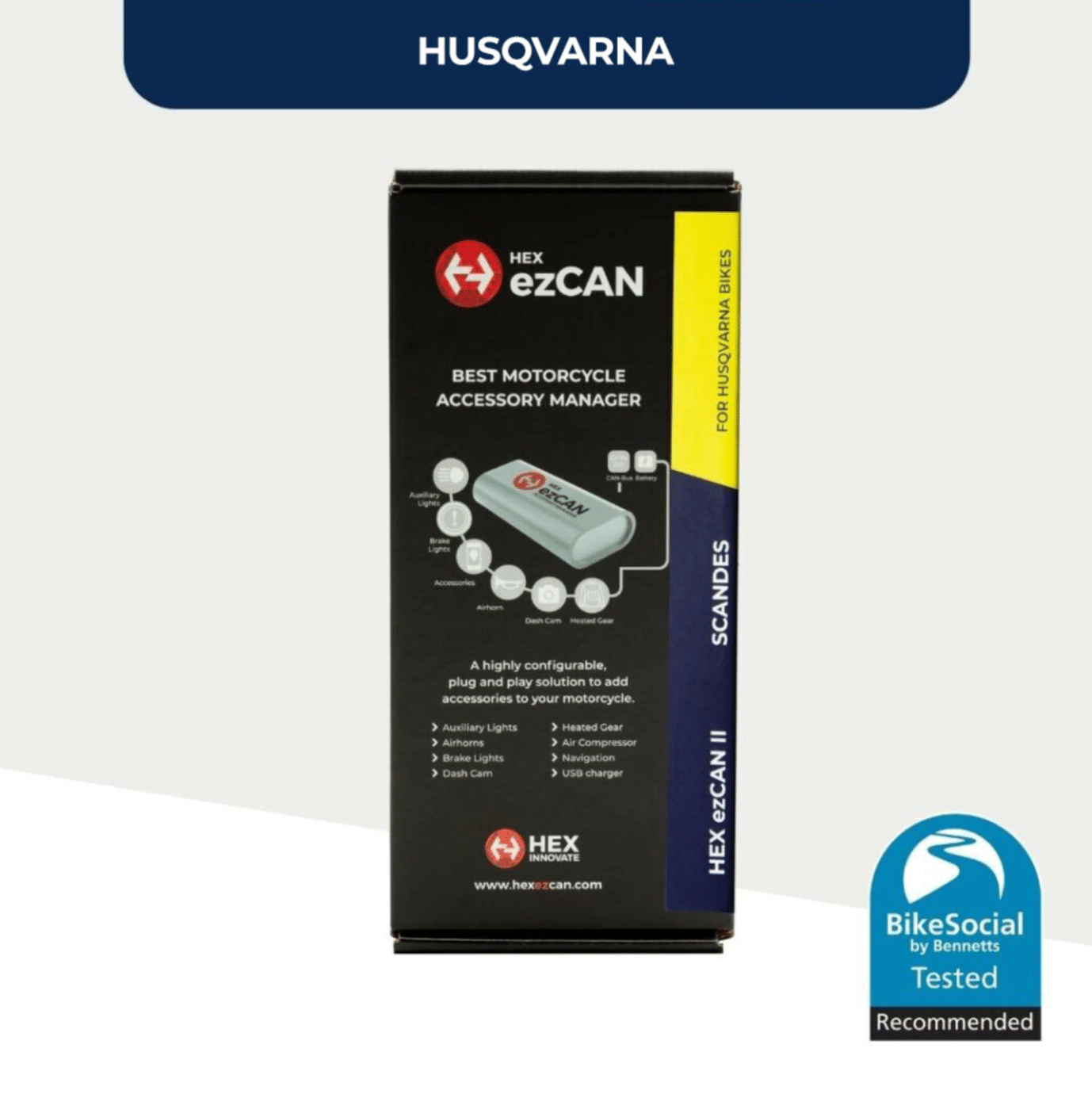 HEX ezCAN Scandes for Husqvarna Bikes